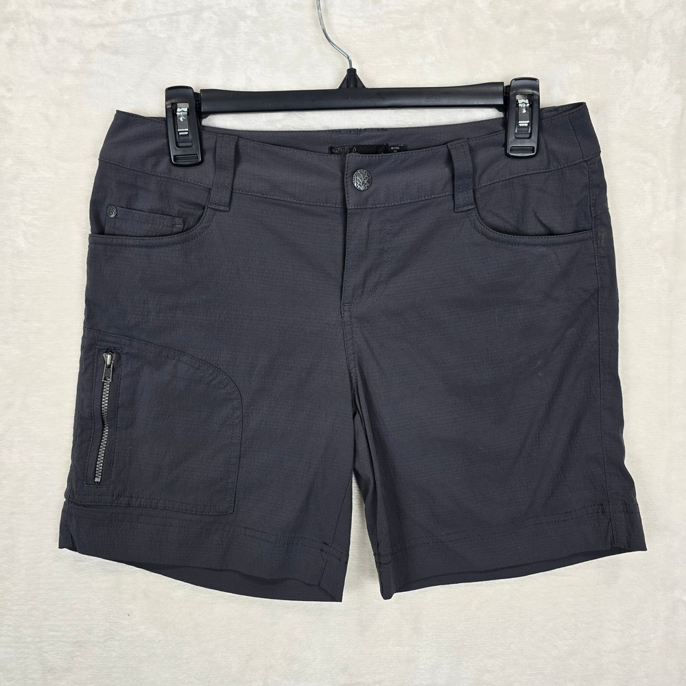 Prana Hazel Shorts Womens 4 Coal Hiking Utility Ripstop Relaxed Fit W3HAZE115